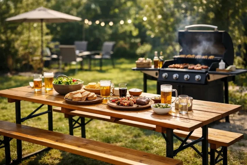 Biertafel voor barbecue huren: slim geregeld